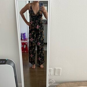 American Eagle Floral Jumpsuit